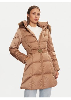 Guess Płaszcz zimowy New Olga W4BL40 WEX52 Beżowy Regular Fit ze sklepu MODIVO w kategorii Kurtki damskie - zdjęcie 186233514