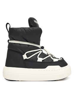 Śniegowce Moon Boot Jr Park lace Mid 80D3440070 S Czarny ze sklepu eobuwie.pl w kategorii Buty zimowe dziecięce - zdjęcie 186233560