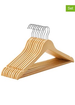 SONGMICS Wieszaki (10 szt.) w kolorze srebrno-jasnobrązowym na ubrania - 44,5 x 23 cm ze sklepu Limango Polska w kategorii Szafy - zdjęcie 186237632