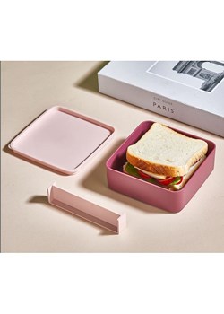 Violeta Home Pudełko w kolorze jasnoróżowym na lunch - 14 x 5 x 14 cm ze sklepu Limango Polska w kategorii Pojemniki kuchenne - zdjęcie 186237643