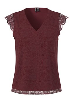 Pieces Top &quot;Pcolline&quot; w kolorze bordowym ze sklepu Limango Polska w kategorii Bluzki damskie - zdjęcie 186237874