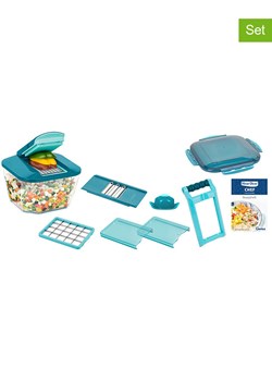 Genius 12-częściowy zestaw &quot;Nicer Dicer Chef Professional&quot; w kolorze morskim ze sklepu Limango Polska w kategorii Akcesoria kuchenne - zdjęcie 186237910