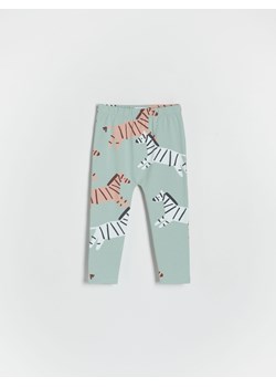 Reserved - Bawełniane legginsy - jasnozielony ze sklepu Reserved w kategorii Legginsy niemowlęce - zdjęcie 186240462