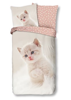Good Morning Komplet pościeli &quot;Catty&quot; w kolorze kremowo-jasnoróżowym ze sklepu Limango Polska w kategorii Pościel dziecięca - zdjęcie 186240574