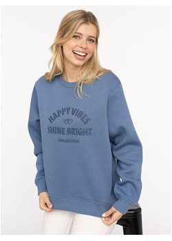 Zwillingsherz Bluza &quot;Wild and Free&quot; w kolorze niebieskim ze sklepu Limango Polska w kategorii Bluzy damskie - zdjęcie 186241120