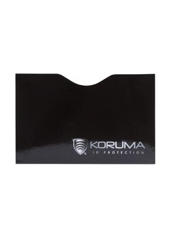 Ekranowane etui chroniące przed nieautoryzowanym odczytem kart zbliżeniowych - kolor czarny logo srebrne ze sklepu Koruma ID Protection w kategorii Etui - zdjęcie 186242592