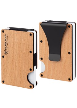 Aluminiowe etui antykradzieżowe na karty zbliżeniowe (buk) ze sklepu Koruma ID Protection w kategorii Etui - zdjęcie 186242893