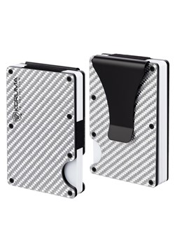 Aluminiowe etui antykradzieżowe na karty zbliżeniowe (srebrny, karbon) ze sklepu Koruma ID Protection w kategorii Etui - zdjęcie 186242914