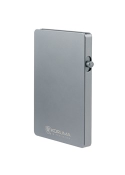 Aluminiowy portfel z wysuwanymi kartami i ochroną kart zbliżeniowych (ciemny szary) ze sklepu Koruma ID Protection w kategorii Portfele męskie - zdjęcie 186243002
