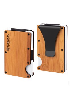 Aluminiowe etui antykradzieżowe na karty zbliżeniowe (Bambus) ze sklepu Koruma ID Protection w kategorii Etui - zdjęcie 186243110