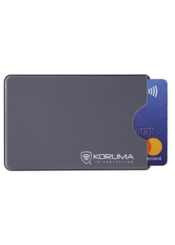 Plastikowe etui antykradzieżowe RFID na kartę zbliżeniową (szary) ze sklepu Koruma ID Protection w kategorii Etui - zdjęcie 186243501