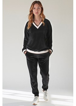 Komplet bluza+spodnie Vivisence 9201kmpl czarny ze sklepu kontri.pl w kategorii Komplety i garnitury damskie - zdjęcie 186243624