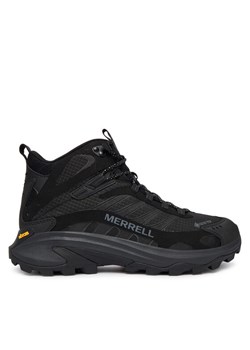 Trekkingi Merrell Moab Speed 2 Mid Gtx J037501 Czarny ze sklepu eobuwie.pl w kategorii Buty trekkingowe męskie - zdjęcie 186245084