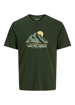 Jack &amp; Jones Koszulka w kolorze ciemnozielonym ze sklepu Limango Polska w kategorii T-shirty męskie - zdjęcie 186246954