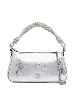 Torebka PINKO Half Moon Baguette Mini AI 25-26 PLTT 105915 A2WD Srebrny ze sklepu eobuwie.pl w kategorii Kopertówki - zdjęcie 186247311