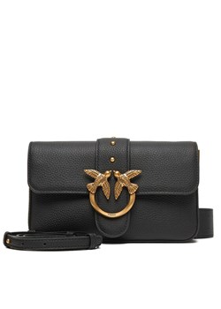 Torebka PINKO Love One Mini Slouchy Fl Al 25-26 104340 A2OX Czarny ze sklepu eobuwie.pl w kategorii Torebki damskie - zdjęcie 186247312