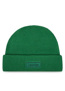 Czapka Calvin Klein LV04D8058G Zielony ze sklepu eobuwie.pl w kategorii Czapki zimowe męskie - zdjęcie 186247340
