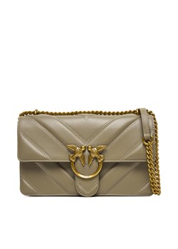 Torebka PINKO Love One Classic Light Dc Al 25-26 PLTT 104549 A2OS Szary ze sklepu eobuwie.pl w kategorii Listonoszki - zdjęcie 186247371