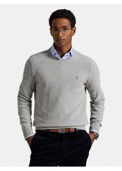 Polo Ralph Lauren Sweter 710918163002 Szary Regular Fit ze sklepu MODIVO w kategorii Swetry męskie - zdjęcie 186247800