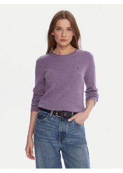 Tommy Hilfiger Sweter WW0WW40264 Fioletowy Regular Fit ze sklepu MODIVO w kategorii Swetry damskie - zdjęcie 186247811