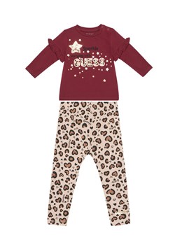 Guess Komplet bluzka i legginsy A5BG02 J1314 Czerwony Regular Fit - id: 0000305452344 - marki Guess - 186247861 Guess Komplet bluzka i legginsy A5BG02 J1314 Czerwony Regular Fit ze sklepu MODIVO w kategorii Komplety niemowlęce - zdjęcie 186247861