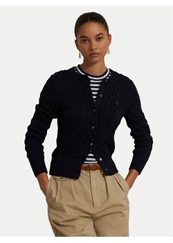 Polo Ralph Lauren Kardigan 211891643002 Granatowy Regular Fit ze sklepu MODIVO w kategorii Swetry damskie - zdjęcie 186247923