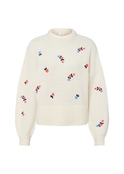 Y.A.S Sweter damski z dzianiny - Yasnanna Kobiety Sztuczne włókno écru wzorzysty - id: 769692-0001-09900 - marki Y.A.S - 186249164 Y.A.S Sweter damski z dzianiny - Yasnanna Kobiety Sztuczne włókno écru wzorzysty ze sklepu vangraaf w kategorii Swetry damskie - zdjęcie 186249164