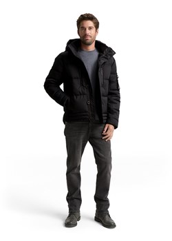 Tom Tailor Pikowana kurtka męska Mężczyźni Sztuczne włókno czarny jednolity ze sklepu vangraaf w kategorii Kurtki męskie - zdjęcie 186249202