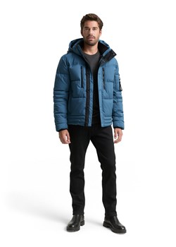 Tom Tailor Pikowana kurtka męska Mężczyźni Sztuczne włókno niebieski jednolity - id: 784030-0003-09940 - marki Tom Tailor - 186249203 Tom Tailor Pikowana kurtka męska Mężczyźni Sztuczne włókno niebieski jednolity ze sklepu vangraaf w kategorii Kurtki męskie - zdjęcie 186249203