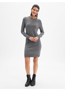 Gant Damska sukienka z dzianiny Kobiety Wełna merino szary marmurkowy ze sklepu vangraaf w kategorii Sukienki - zdjęcie 186249240