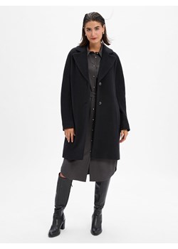 Marc Cain Damski płaszcz z alpaki Kobiety Wełna czarny jednolity - id: 779882-0001-00380 - marki Marc Cain - 186249250 Marc Cain Damski płaszcz z alpaki Kobiety Wełna czarny jednolity ze sklepu vangraaf w kategorii Płaszcze damskie - zdjęcie 186249250