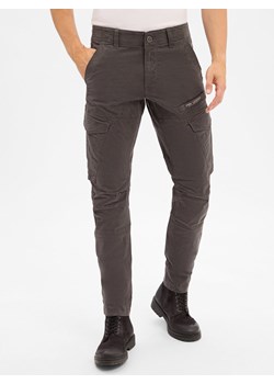 PME Legend Męskie spodnie cargo - Nordrop Mężczyźni Bawełna antracytowy jednolity ze sklepu vangraaf w kategorii Spodnie męskie - zdjęcie 186249270