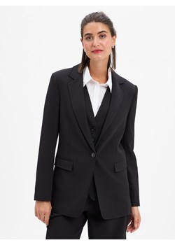 BOSS Orange Marynarka damska - C_Jabla3 Kobiety Sztuczne włókno czarny jednolity ze sklepu vangraaf w kategorii Marynarki damskie - zdjęcie 186249284
