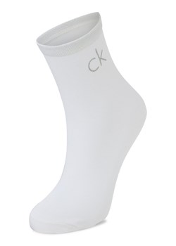 Calvin Klein Skarpety w 2-paku Kobiety Modal biały jednolity ze sklepu vangraaf w kategorii Skarpetki damskie - zdjęcie 186249310