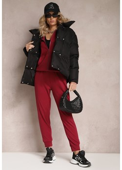 Bordowy Komplet Dresowy 2-częściowy z Bluzą i Spodniami Seraphira ze sklepu renee.pl w kategorii Komplety i garnitury damskie - zdjęcie 186250964