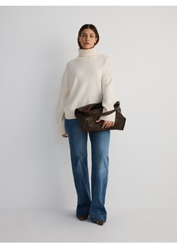Reserved - Sweter oversize - kremowy ze sklepu Reserved w kategorii Swetry damskie - zdjęcie 186251054