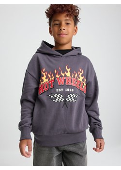 Sinsay - Bluza z kapturem Hot Wheels - szary - id: 487FC-90X - marki Sinsay - 186252054 Sinsay - Bluza z kapturem Hot Wheels - szary ze sklepu Sinsay w kategorii Bluzy chłopięce - zdjęcie 186252054