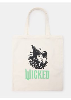 Sinsay - Torebka tote z nadrukiem Wicked - kremowy ze sklepu Sinsay w kategorii Torebki damskie - zdjęcie 186252082