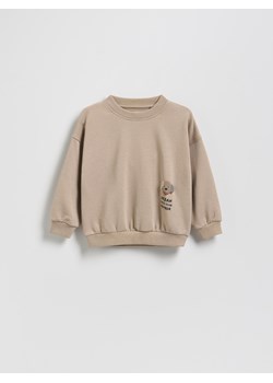 Reserved - Bawełniana bluza - brązowy - id: 009FK-84X - marki Reserved - 186253452 Reserved - Bawełniana bluza - brązowy ze sklepu Reserved w kategorii Bluzy chłopięce - zdjęcie 186253452