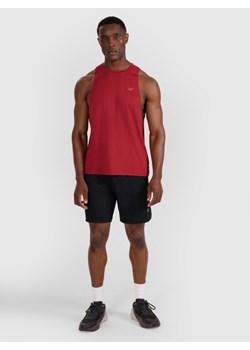 Męski tank top treningowy 4F 4FWAW25TFSLM554 - czerwony ze sklepu Sportstylestory.com w kategorii T-shirty męskie - zdjęcie 186254830