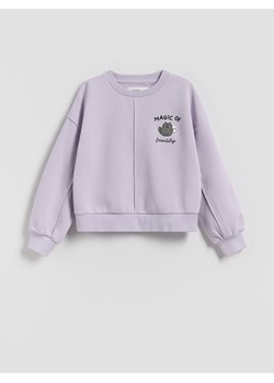 Reserved - Bluza Pusheen - lawendowy ze sklepu Reserved w kategorii Bluzy dziewczęce - zdjęcie 186256821