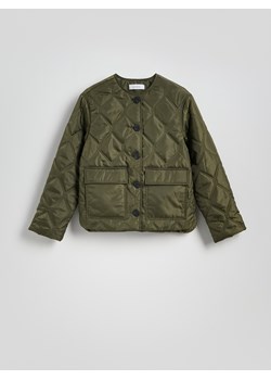 Reserved - Pikowana kurtka oversize - zielony ze sklepu Reserved w kategorii Kurtki damskie - zdjęcie 186257562