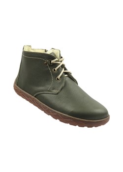 Barefoot botki minimalistyczne damskie oliwkowe Helios Komfort 501P ze sklepu ulubioneobuwie w kategorii Botki - zdjęcie 186257920
