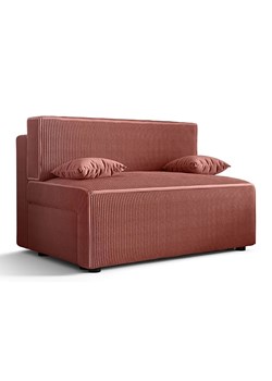 Rozkładana sofa w kolorze łososiowym N4-N04 ze sklepu Edinos.pl w kategorii Sofy i kanapy - zdjęcie 186258350