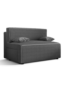 Ciemnoszara sztruksowa sofa rozkładana T7-A38 ze sklepu Edinos.pl w kategorii Sofy i kanapy - zdjęcie 186258353
