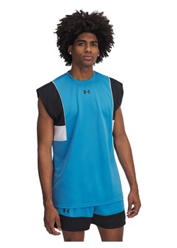 Under Armour Top sportowy w kolorze błękitno-biało-czarnym ze sklepu Limango Polska w kategorii T-shirty męskie - zdjęcie 186258421