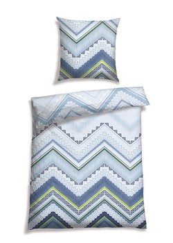 Schiesser Komplet pościeli renforcé &quot;Aria&quot; w kolorze błękitnym ze sklepu Limango Polska w kategorii Pościele - zdjęcie 186258680