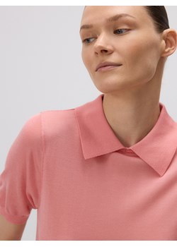 Reserved - T-shirt polo - koralowy ze sklepu Reserved w kategorii Bluzki damskie - zdjęcie 186259524