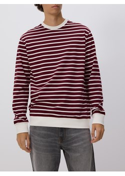 Reserved - Bawełniany longsleeve w paski - brązowy ze sklepu Reserved w kategorii T-shirty męskie - zdjęcie 186259862
