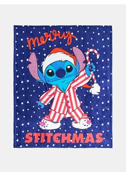 Sinsay - Koc z nadrukiem z motywem świątecznym Lilo & Stitch - granatowy - id: 917EC-59X - marki Sinsay - 186262064 Sinsay - Koc z nadrukiem z motywem świątecznym Lilo & Stitch - granatowy ze sklepu Sinsay w kategorii Kocyki dziecięce - zdjęcie 186262064